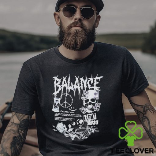 Balance skull light dark shirt