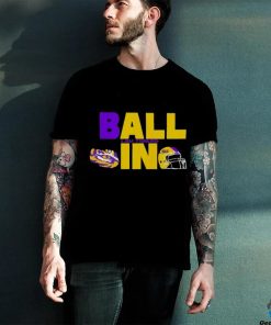 Ball In Lsu Tigers Logo Helmet T Shirt