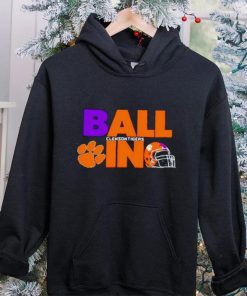 Ball in Clemson Tigers logo helmet hoodie, sweater, longsleeve, shirt v-neck, t-shirt