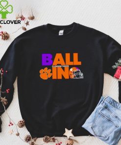 Ball in Clemson Tigers logo helmet hoodie, sweater, longsleeve, shirt v-neck, t-shirt