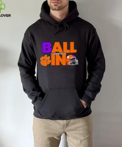 Ball in Clemson Tigers logo helmet hoodie, sweater, longsleeve, shirt v-neck, t-shirt