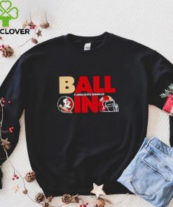 Ball in Florida State Seminoles logo helmet hoodie, sweater, longsleeve, shirt v-neck, t-shirt