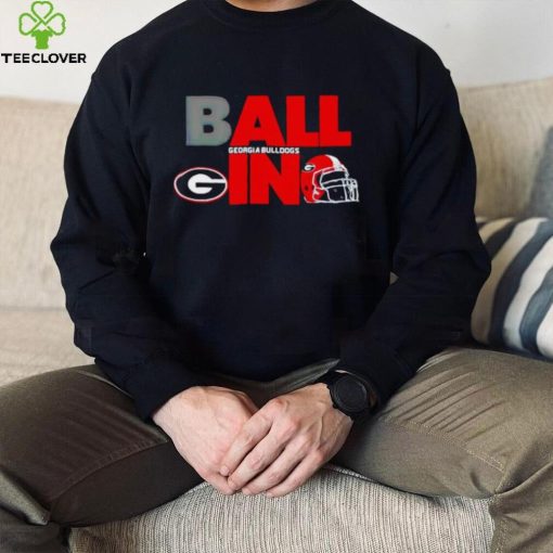 Ball in Georgia Bulldogs logo helmet hoodie, sweater, longsleeve, shirt v-neck, t-shirt