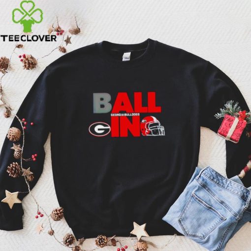 Ball in Georgia Bulldogs logo helmet hoodie, sweater, longsleeve, shirt v-neck, t-shirt