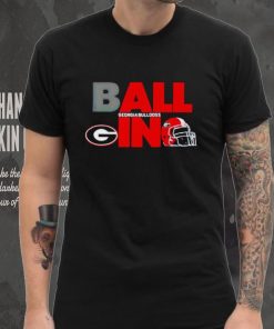 Ball in Georgia Bulldogs logo helmet hoodie, sweater, longsleeve, shirt v-neck, t-shirt