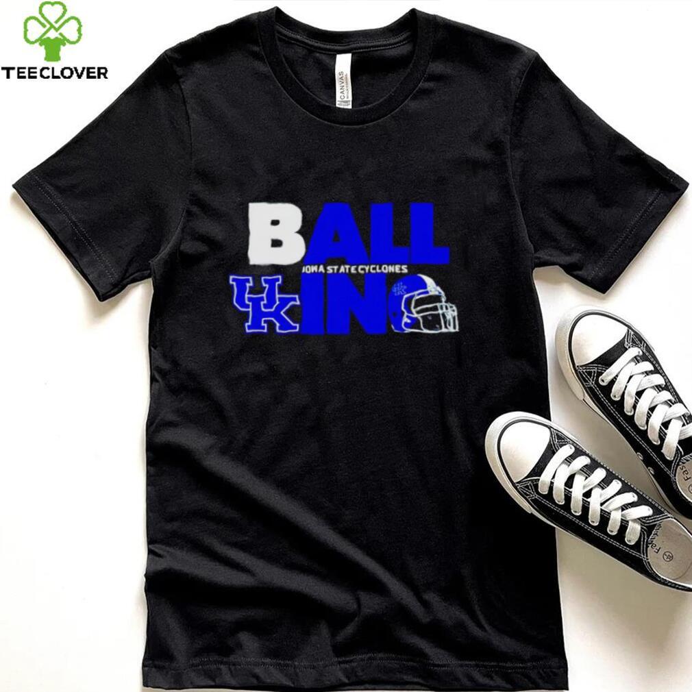 Ball in Kentucky Wildcats logo helmet shirt Ball in Kentucky Wildcats logo helmet shirt