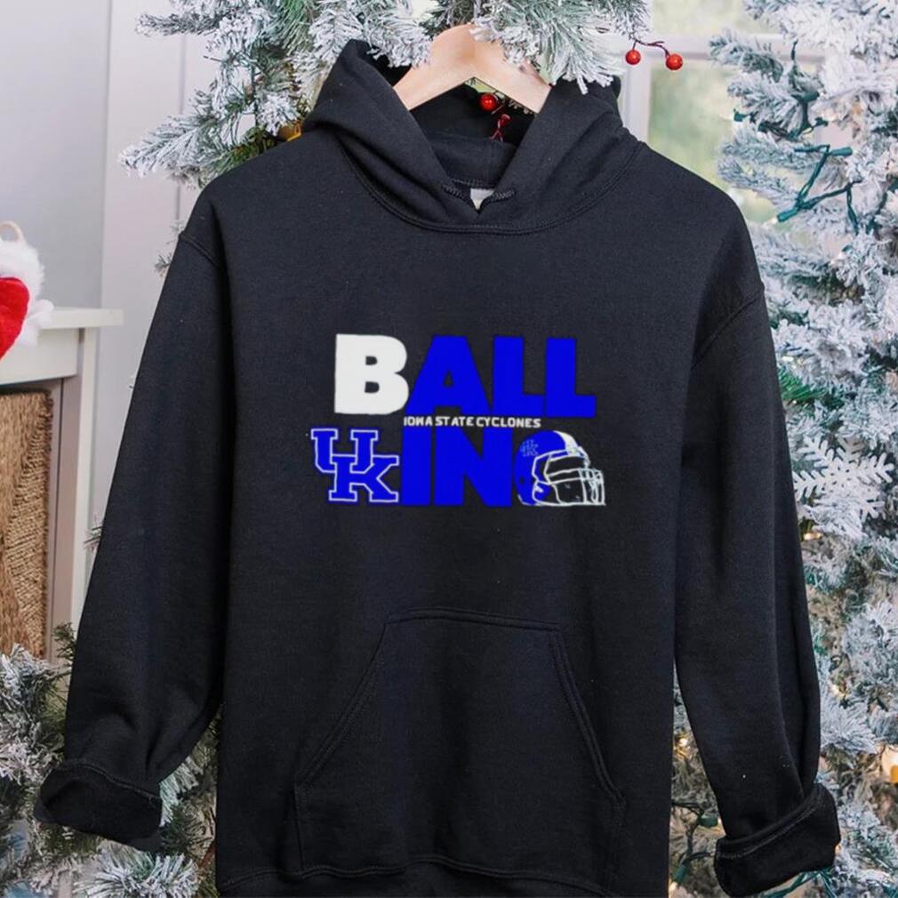 Ball in Kentucky Wildcats logo helmet shirt Ball in Kentucky Wildcats logo helmet shirt