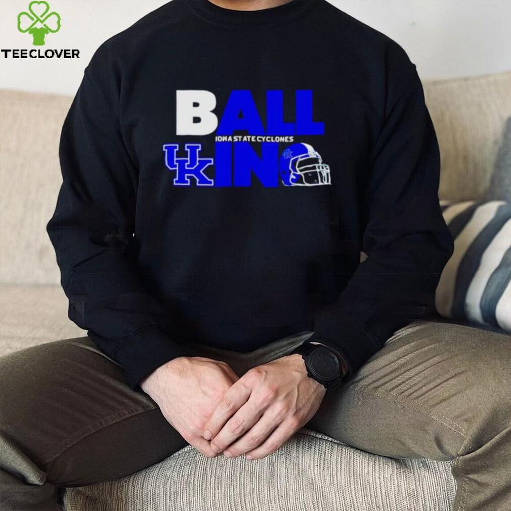 Ball in Kentucky Wildcats logo helmet shirt Ball in Kentucky Wildcats logo helmet shirt