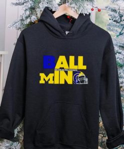 Ball in Michigan Wolverines logo helmet hoodie, sweater, longsleeve, shirt v-neck, t-shirt