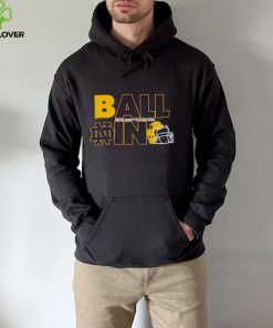 Ball in Notre Dame Fighting Irish logo helmet hoodie, sweater, longsleeve, shirt v-neck, t-shirt