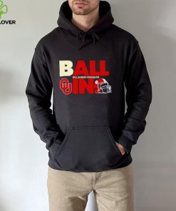 Ball in Oklahoma Sooners logo helmet hoodie, sweater, longsleeve, shirt v-neck, t-shirt