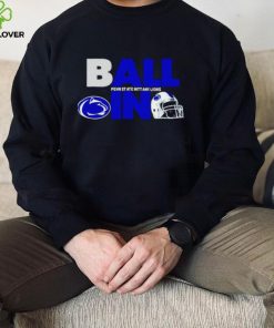 Ball in Penn State Nittany Lions logo helmet shirt