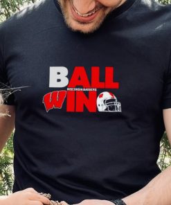 Ball in Wisconsin Badgers logo helmet shirt 1 Ball in Wisconsin Badgers logo helmet shirt