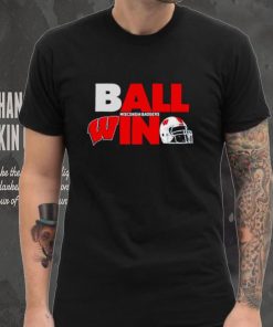 Ball in Wisconsin Badgers logo helmet shirt 3 Ball in Wisconsin Badgers logo helmet shirt