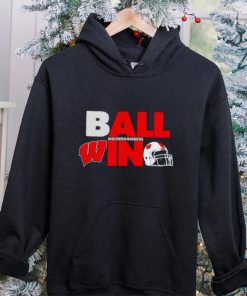Ball in Wisconsin Badgers logo helmet shirt 6 Ball in Wisconsin Badgers logo helmet shirt