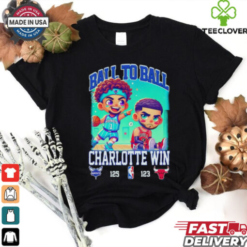 Ball to ball Charlotte win Chicago Bulls chibi shirt