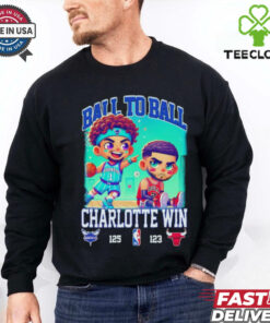 Ball to ball Charlotte win Chicago Bulls chibi shirt