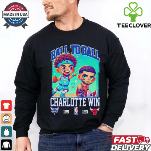 Ball to ball Charlotte win Chicago Bulls chibi shirt