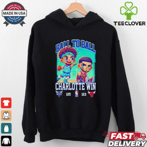 Ball to ball Charlotte win Chicago Bulls chibi shirt