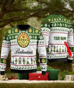 Ballantine Beer Custom Christmas Sweater