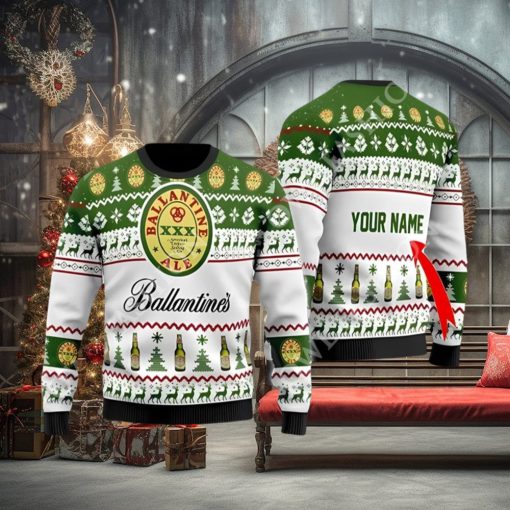 Ballantine Beer Custom Christmas Sweater