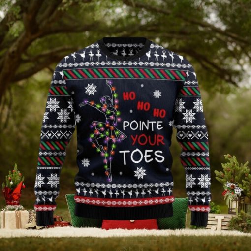 Ballet Pointe Chirtmas Time Wool Knitted Ugly Sweater