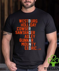 Baltimore Birdland Players Names T Shirt