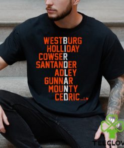 Baltimore Birdland Players Names T Shirt