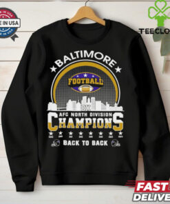 Baltimore Football 2024 AFC North Division Champions Skyline Shirt