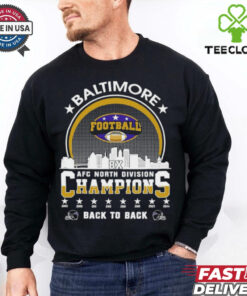 Baltimore Football 2024 AFC North Division Champions Skyline Shirt