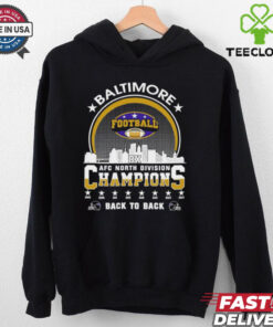 Baltimore Football 2024 AFC North Division Champions Skyline Shirt