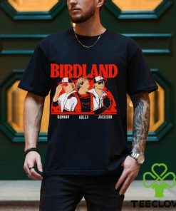 Baltimore Orioles Adley Rutschman Gunnar Henderson and Jackson Holliday Birdland shirt