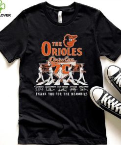 Baltimore Orioles Baseball Team Player Go On The Road Signature T Shirt