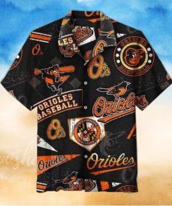 Baltimore Orioles Classic Black Game Day Hawaiian Shirt
