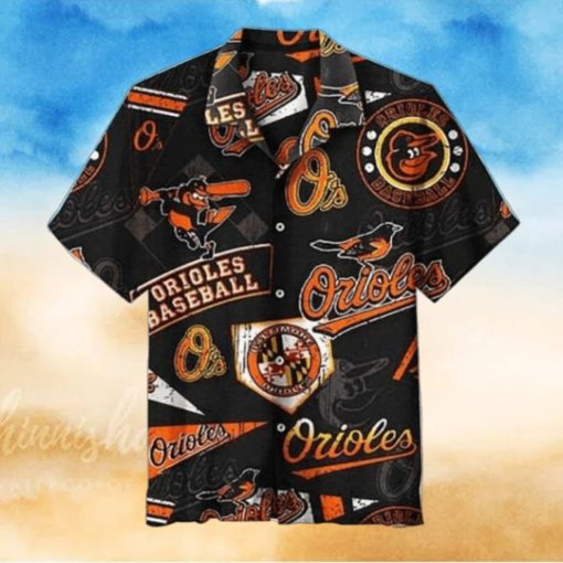 Baltimore Orioles Classic Black Game Day Hawaiian Shirt