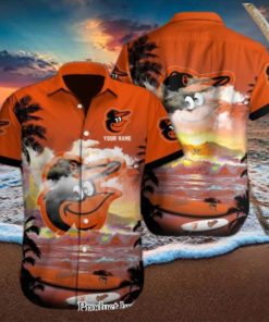 Baltimore Orioles Custom Name Unique Full Printing Hawaiian Shirt