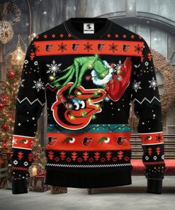 Baltimore Orioles Grinch Christmas Ugly Sweater