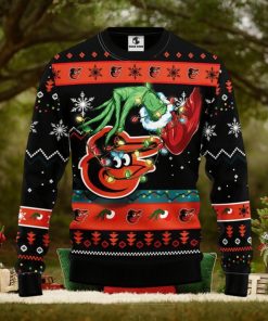 Baltimore Orioles Grinch Christmas Ugly Sweater