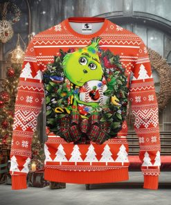 Baltimore Orioles Grinch Hug Christmas Ugly Sweater
