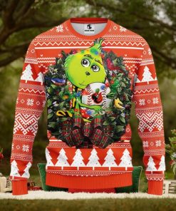 Baltimore Orioles Grinch Hug Christmas Ugly Sweater
