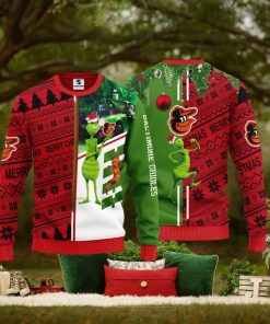 Baltimore Orioles Grinch & Scooby doo Christmas Ugly Sweater 1