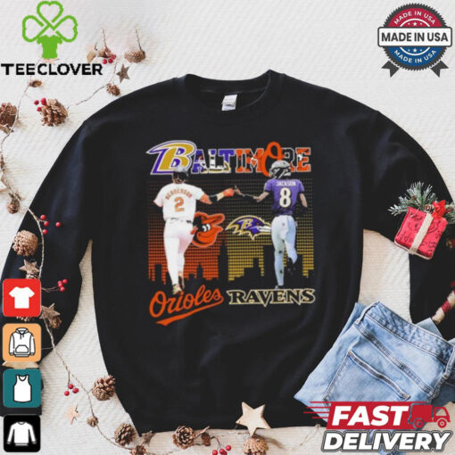 Baltimore Orioles Gunnar Henderson X Baltimore Ravens Lamar Jackson Shirt