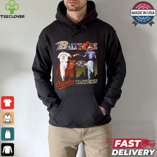 Baltimore Orioles Gunnar Henderson X Baltimore Ravens Lamar Jackson Shirt