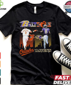 Baltimore Orioles Gunnar Henderson X Baltimore Ravens Lamar Jackson Shirt