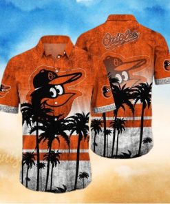 Baltimore Orioles Hawaiian Shirt Vintage Tropical