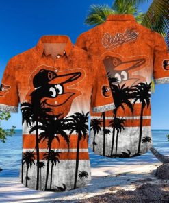 Baltimore Orioles Hawaiian Shirt Vintage Tropical