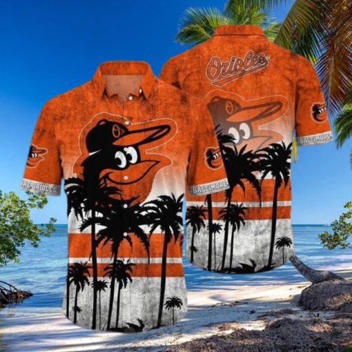 Baltimore Orioles Hawaiian Shirt Vintage Tropical