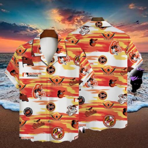 Baltimore Orioles Major League Baseball 3D Print Tropiacal Hawaiian Shirt For Fans