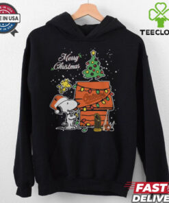 Baltimore Orioles Merry Christmas With Snoopy Baby T Shirt