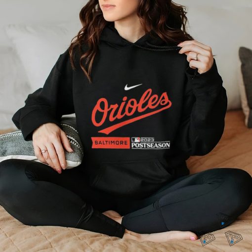 Baltimore Orioles Nike Black 2023 Postseason Authentic Collection Dugout Pullover Shirt